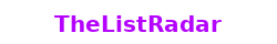 The List Radar